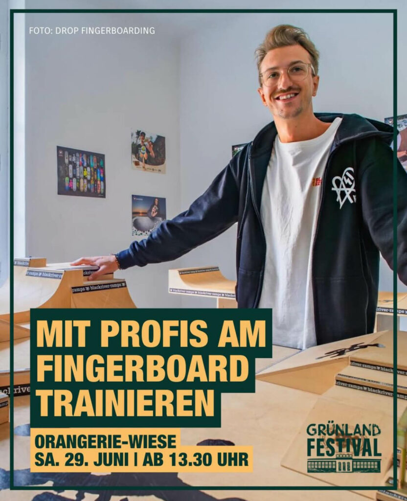 Flyer 2024 für Fingerboarding am Kreativmarkt Steyr